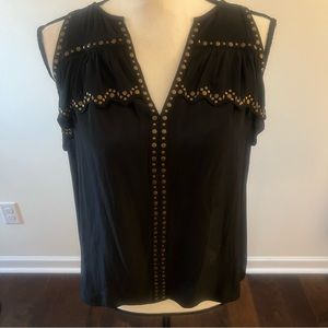 Ramy Brook

Mae V-Neck Sleeveless Stud-Trim Top. XS never worn